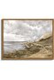 Large Canvas Wall Art 30x40 cm with Outer Frame Vintage Landscape Painting
