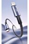 USB C to Lightning Cable 1M Fast Charging Cable -Black - 6