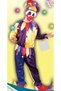 Boy's Jumpsuit Clown Suit Costume Mask Set - Colorful Party Carnival Outfit - 3