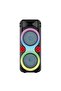 20W BT Portable Party Speaker with Wireless Mic, Remote, and RGB Lighting