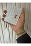 Women's Stylish Card Holder with Bow Detail, Convenient Holder with Money Compartment in the Middle and 6 Card Holder Compartments (Length 8 cm Width 10 cm)