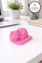 Zs-0067-Cat Design Phone Holder Stand – Desktop Phone Stand Home & Office Compatible Pink and White Phone Stand