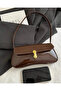 Nora Women's Baguette Handbag with Single Shoulder Strap and Special Lock System - 5