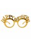 Happy Birthday Party Glasses Gold Color Birthday Fun Party Glasses