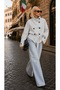 Pink Polka Dot Trench Coat with Stand Collar Detail / Polkachic Belted Jacket - 4