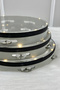 28 cm Led Transparent Tambourine, Three-Function Led and Bell, Bridal Henna Night Wedding Bride Def, 1 Piece - 4