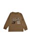 Boy's Cotton Milan Fabric Brown Planet Patterned Long Sleeve Flowy Seasonal Pajama Set - 6