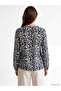 Original Tie-Neck Floral Blouse - 4