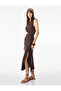 Midi Slip Brown Women's Dress 6Sal80007Ik - 2