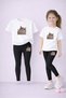 Mother Daughter Set Leggings T-Shirt Combination 100% Cotton Flexible Comfortable Fit Daily Sports Stylish Set