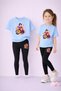 Mother Daughter Set Leggings T-Shirt Combination 100% Cotton Flexible Comfortable Fit Daily Sports Stylish Set
