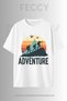 Premium Adventure2 Printed Hunter Theme Unisex Oversize Women's T-Shirt Men's T-Shirt Cotton Oversize T-Shirt