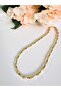 Bone Combination Gold Necklace 43 cm - 3