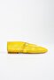Alisa Yellow Mesh Belt Detailed Women's Ballerinas - 2