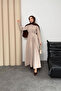 Valeno Model Coupra Model Fabric Belt Detailed Dress - 3