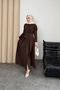 Valeno Model Coupra Model Fabric Belt Detailed Dress - 3