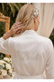 Satin Bride Stone Written Bridal Dressing Gown - 5