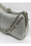 Women's Evening Dress Laser Silver Shiny Chain Wedding Night Party Bag - 2
