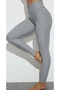 Gray shaping tights with curly back