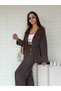 Shirted Tencel Denim Suit Brown - 3