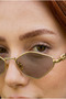 Mw Triangle Women's Sunglasses Organic Glass Gift for Spouse/Lover New Trend Uv400 56 Ekartman - 5