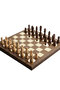 Premium Gold Wooden Stone Luxury Chess Set Decorative Vip Gift Standard Set 30X30 cm - 3