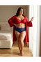 Plus Size Women's Lace Panties with Elastic Waistband