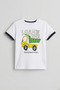 Cotton Crew Neck Printed Boys' T-Shirt