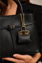 Black Matte Elegant Textured Women's Hand and Shoulder Bag with Metal Accessories Stylish Design Suitable for Daily Use - 8