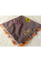 Brand Handcrafted Needle Embroidered Writing 100% Cotton Muslin – 4 Sides Embroidered Elegant Headscarf 100X100 cm