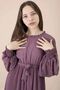 Girl's Long Length Pleated Chiffon Dress - 5
