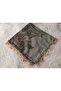 Brand Handcrafted Needle Embroidered Writing 100% Cotton Muslin – 4 Sides Embroidered Elegant Headscarf 100X100 cm - 6