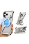 Z Case For iPhone 17 Pro Max, aluminum alloy bumper frame, MagSafe Compatible 360° rotation with KickStand Ring | Flare Gadgets - 4