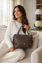 Brown Stylishly Designed Large Volume Women's Shoulder and Crossbody Bag for Daily Use Model - 5