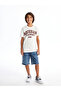 Lcw kids white bicycle collar Printed short sleeve boy's t-shirt - 3