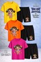 Children's Sinser Girls Microphone Printed Crew Neck 3-Piece T-Shirt - Shorts Set