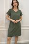 100% Organic Cotton Women's Dress with Embroidery Detail on Collar and Skirt - Authentic Dress - 4