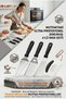 304 Inox Stainless Steel 4-Piece Spatula and Dough Cutter Set - Ultra Professional Series 723144