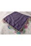 Handmade Needlework Writing, Scarf, Yemeni, Mevlit Shawl, Headscarf with 4 Edges Embroidered - 4