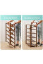 4 Tier Bamboo Shoe Rack Organizer – Solid Wood Shoe Storage Shelf for Entryway, Bedroom - 4