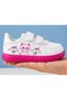 Animated Character Printed Girls' and Boys' Sports Shoes with Velcro Fasteners and White Sneaker Bands