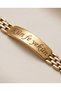Kün Fe Yekün Written Steel Bracelet 20 cm Stainless Non-Tarnish Gold Men's Women's Bracelet - 5