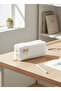 Plush Fabric Bowknot Detailed Pencil Case and Makeup Bag with Pearls - Aesthetic Soft Organizer - 6
