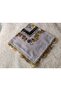 Brand Handcrafted Needle Embroidered Writing 100% Cotton Muslin – 4 Sides Embroidered Elegant Headscarf 100X100 cm - 4
