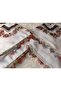 Brand Handcrafted Needle Embroidered Writing 100% Cotton Muslin – 4 Sides Embroidered Elegant Headscarf 100X100 cm - 8