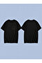 Good Vibes Palm Printed 100% Cotton Oversize Unisex T-Shirt Relaxed Fit T-Shirt