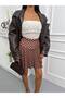 Women's Polka Dot Mini Skirt High Waist Stylish Casual Skirt - 2