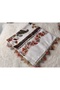 Brand Handcrafted Needle Embroidered Writing 100% Cotton Muslin – 4 Sides Embroidered Elegant Headscarf 100X100 cm - 5