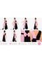 Girl's Asymmetrical Tulle Evening Dress Black Pink Dress Black / Pink Dress Special Occasion Dress with Bow Detail - 6