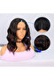 Black Red Luminous Tulle Wig - 3